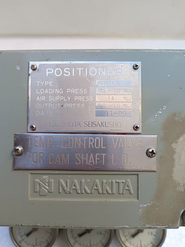 Nakakita Seisakusho Type NS737S-0 Pneumatic Positioner 0.2 – 1.0 kg/cm2